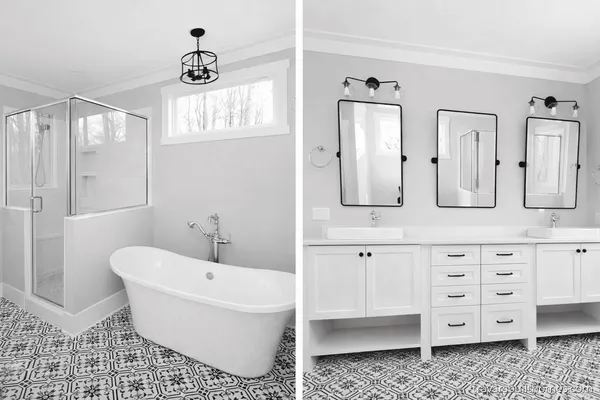 Primary Bath — Saddlebrook Farmhouse