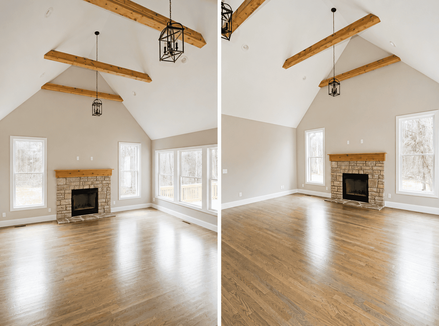Chatham County New Homes | Beam Ceiling