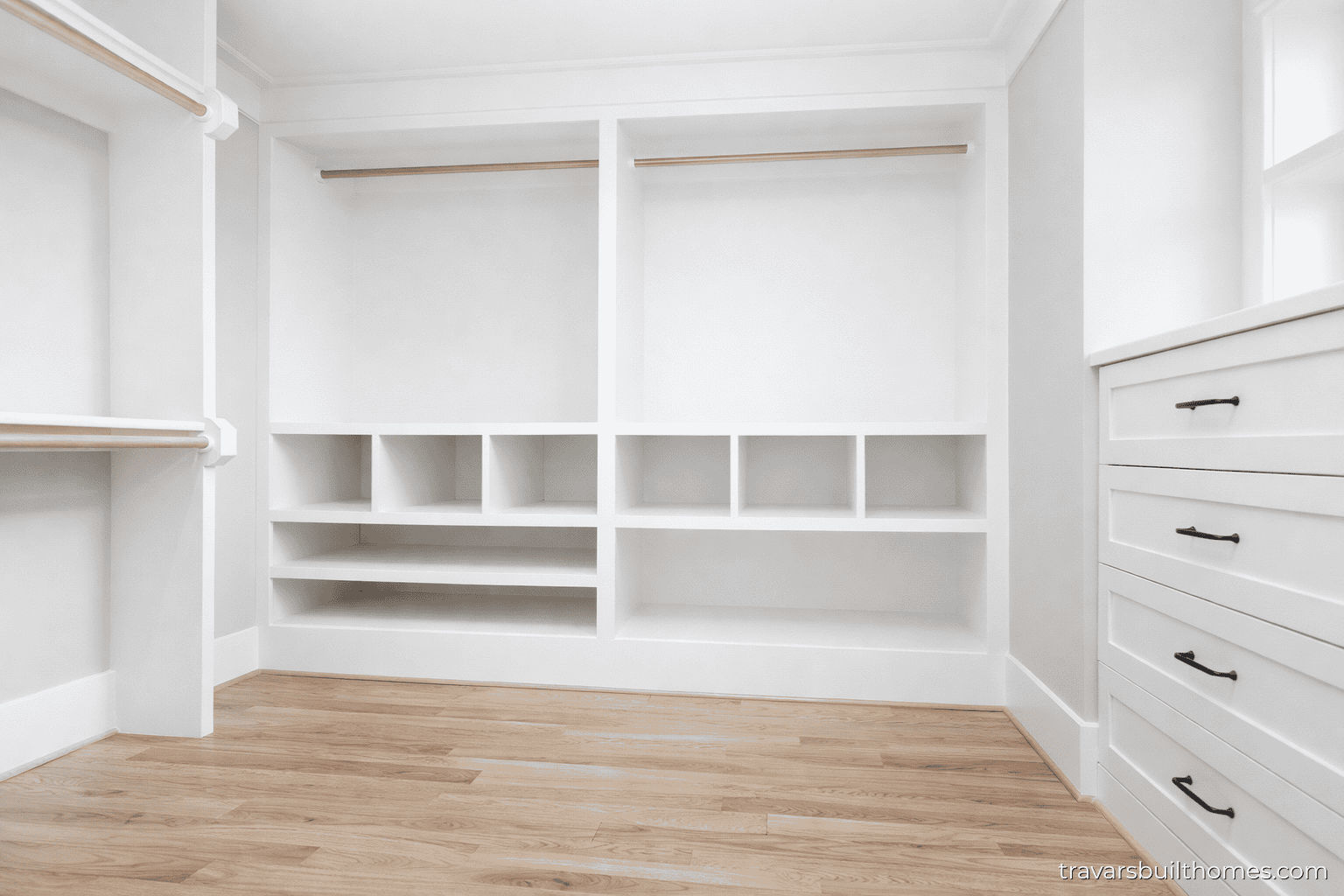 Built In Cabinets Walk In Closet | Mebane NC New Homes
