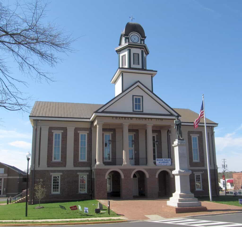 Chatham county courthouse pittsboro north Carolina