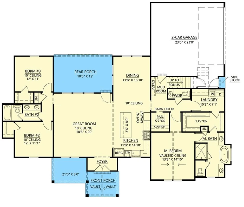 Gableview floor plan