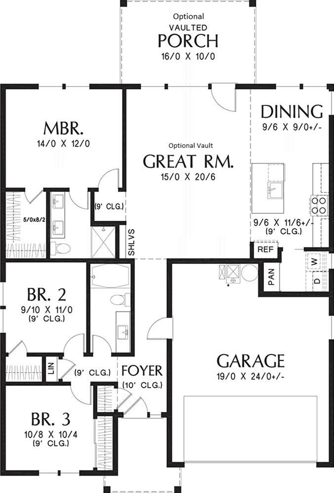 Heathcliff floor plan
