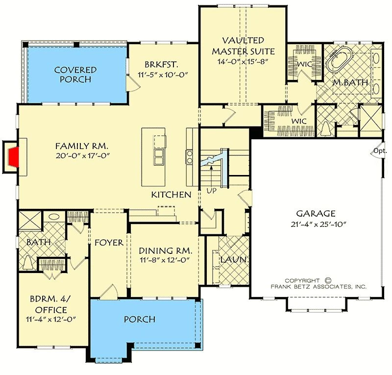 Kirkwood House floor plan