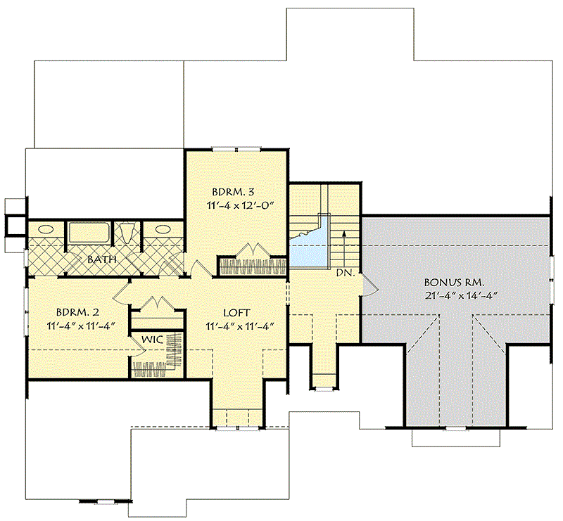 Kirkwood House floor plan gif