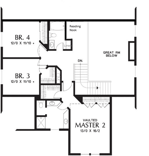 Multi-Generational Layout House Plan with Two Primary Bedrooms