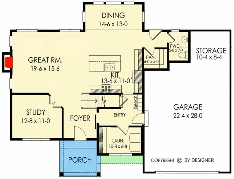 Skyline Farmhouse floor plan