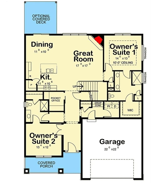 Twin Oaks floor plan