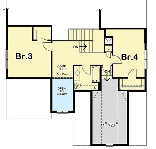 Twin Oaks floor plan