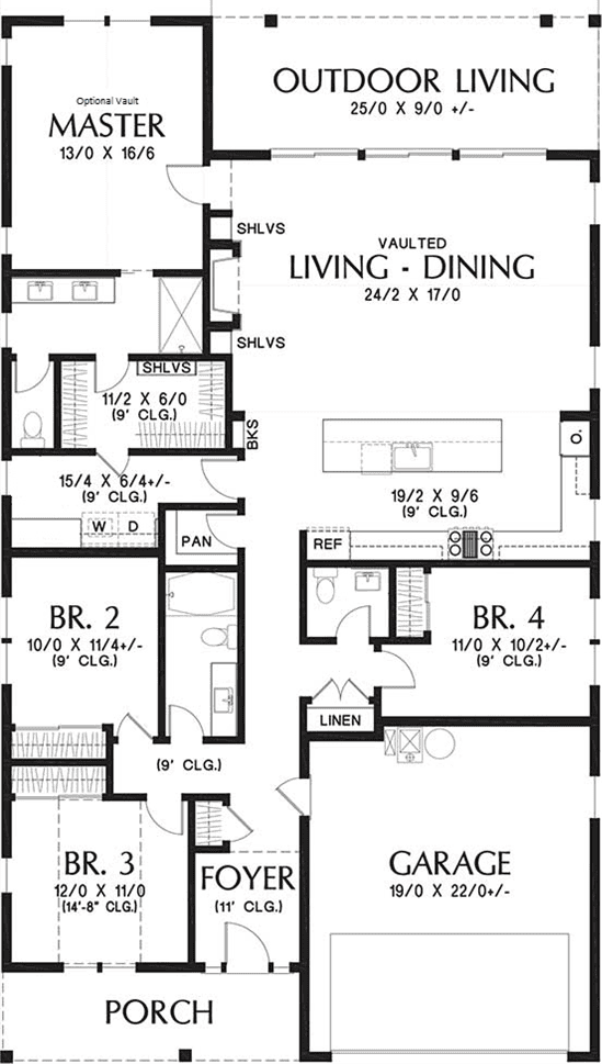 Willows floor plan