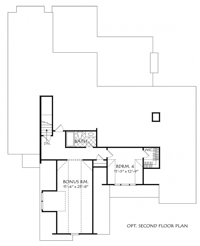 White Farmhouse | Frank Betz Floor Plan