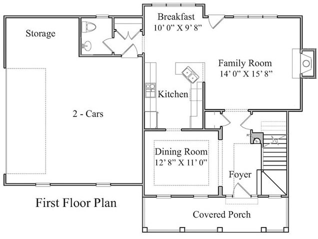 The Chesnee Floor Plan | Siler City Home Builders