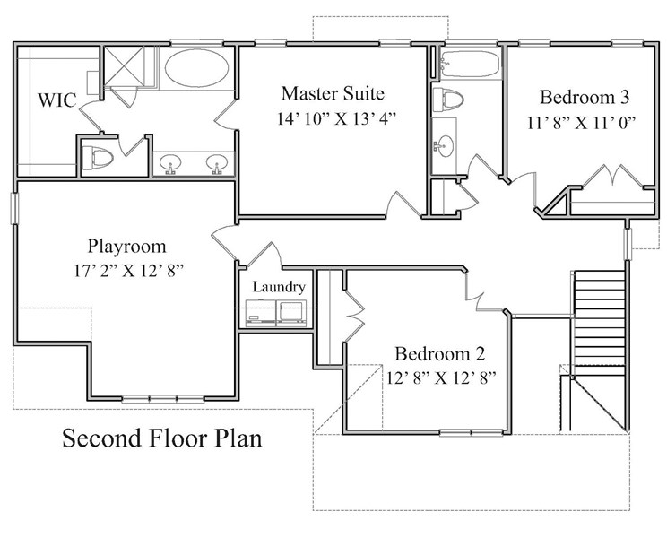 The Chesnee Floor Plan | Siler City Home Builders