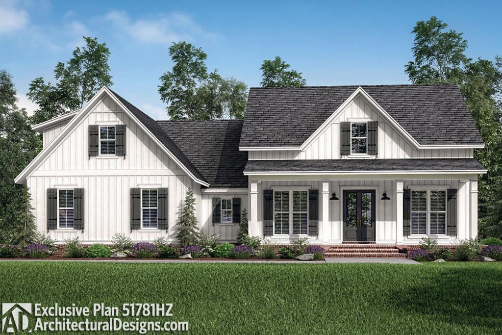 One story modern farmhouse floor plans | Chatham County NC custom home builders