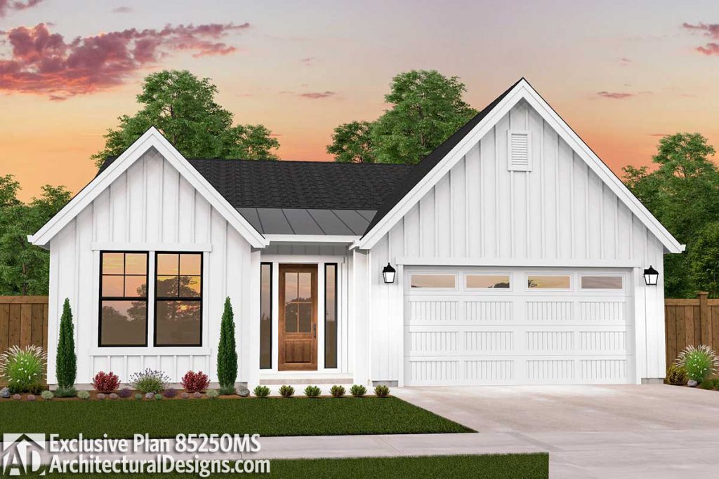 One story modern farmhouse floor plans | Chatham County NC custom home builders