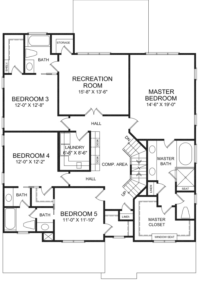 New Home Builder Apex NC | Two Story House Plan