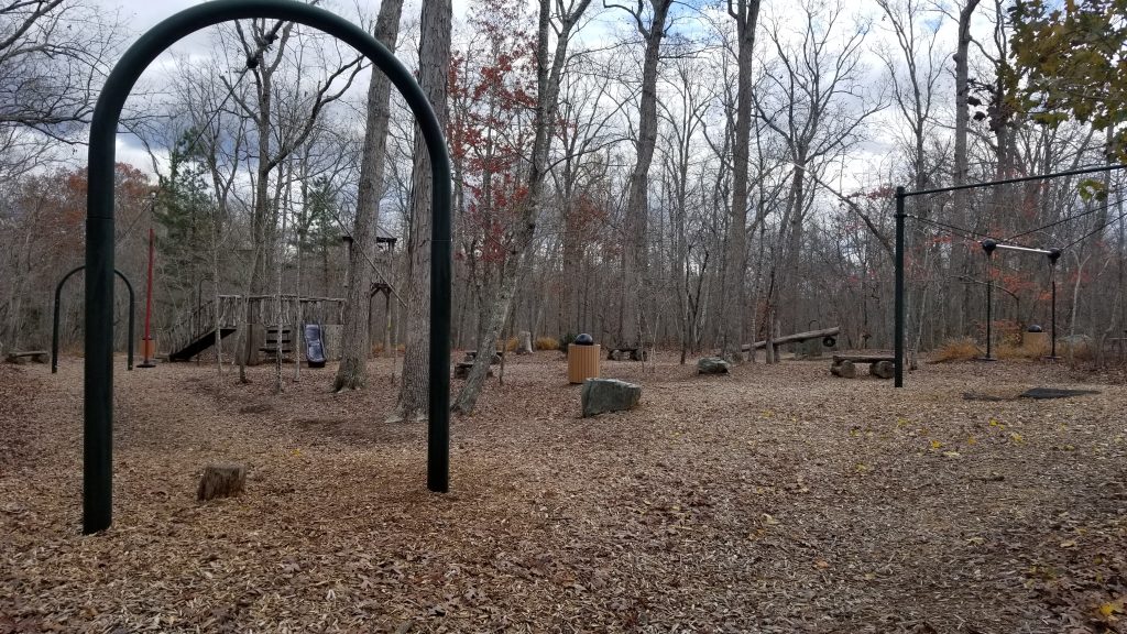 Exercise and play area at Rock Ridge Park