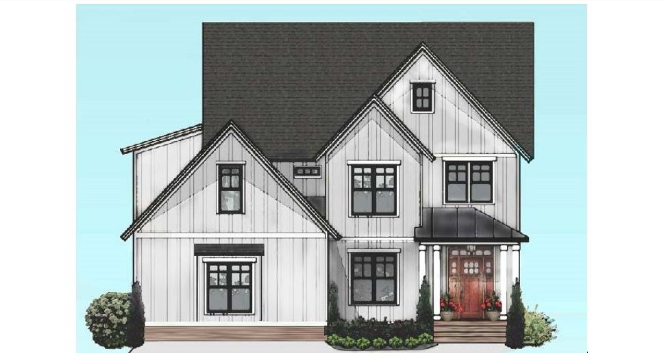 Main floor master Modern Farmhouse with Sunroom and Play Room