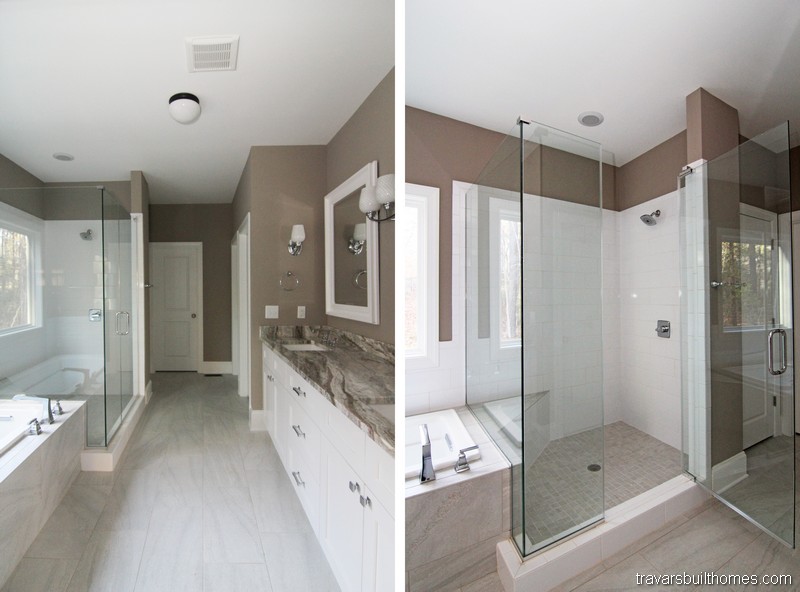 Love the new super sized, no tub showers in your owner's suite bathroom