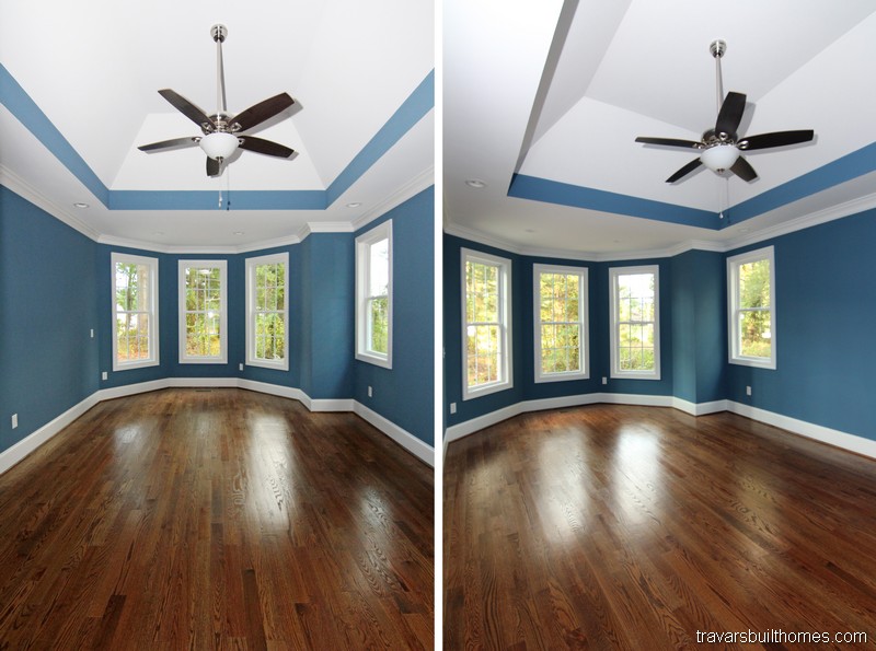 Raleigh Custom Homes | Vaulted Ceiling Owners Suite