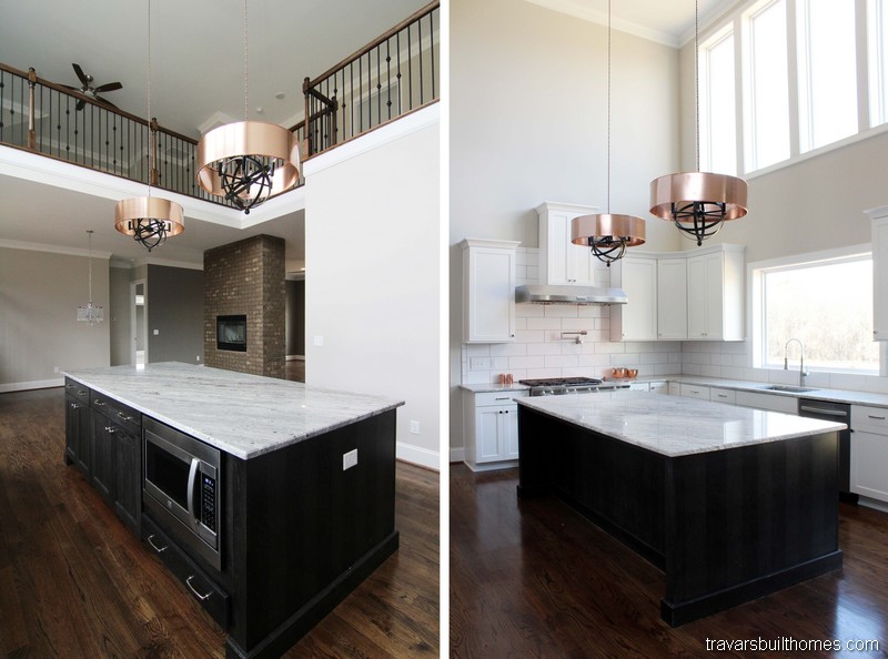 Chatham County NC Custom Homes | Two Story Kitchen