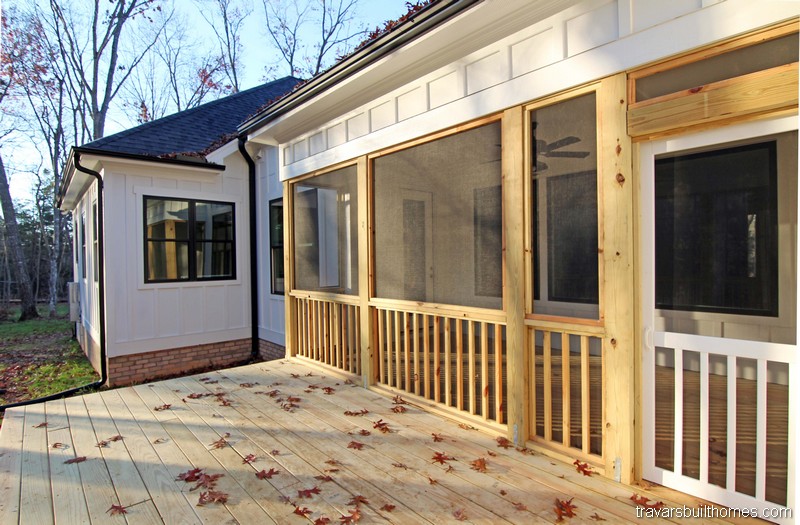 Farmhouse Deck | Mebane NC New Homes