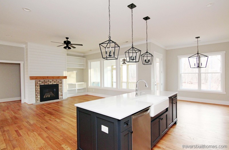 Farmhouse Kitchen Island | Mebane NC New Homes