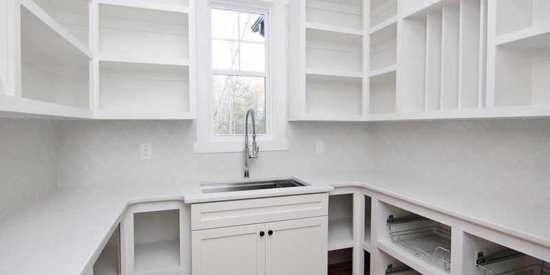 Walk In Pantry with Built Ins | Mebane NC New Homes