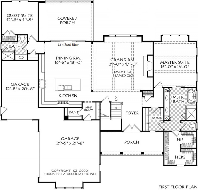First Floor Guest Bedroom Floor Plan