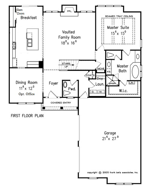 North Carolina Custom Home Builder | Custom Home Floor Plan