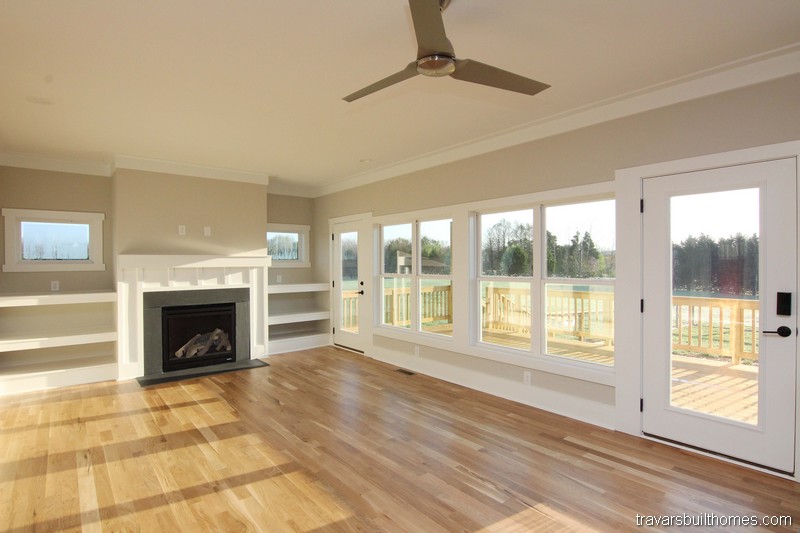 Wall of Windows in Living Room | On Your Lot Builder Chapel Hill NC