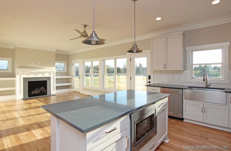 Kitchen Open to Living Room | On Your Lot Builder Chapel Hill NC