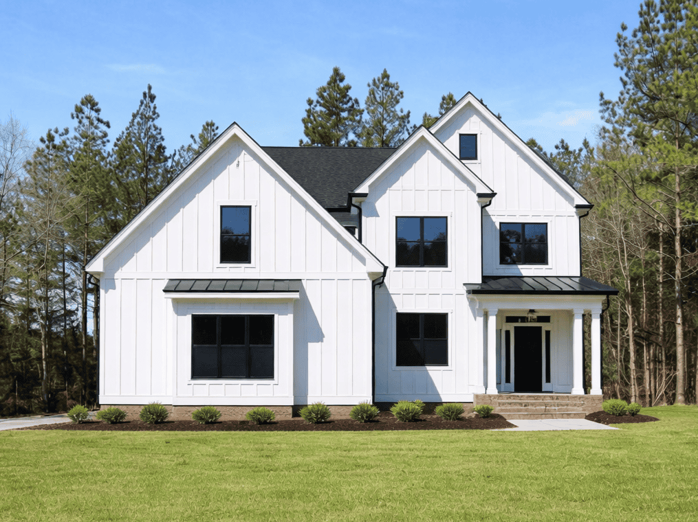 White Modern Farmhouse NC