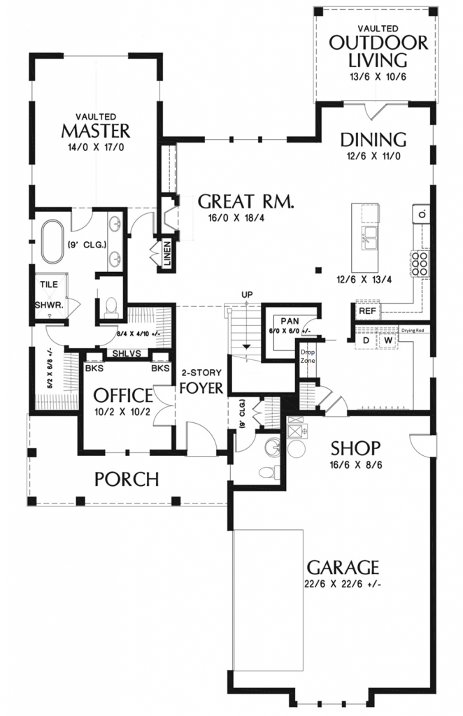 Custom Farmhouse Floor Plan