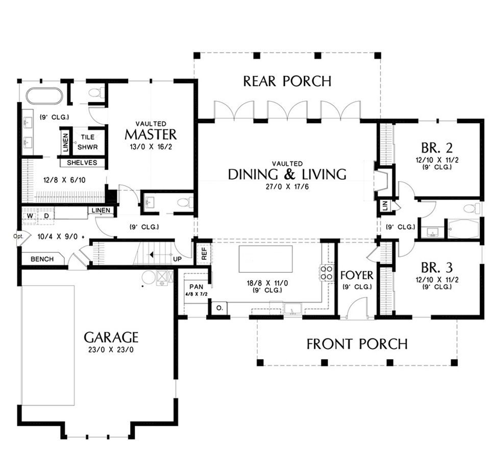 Ranch Farmhouse House Plan