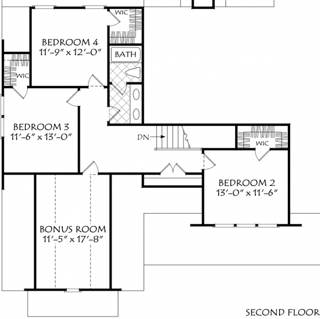 Downstairs Owner's Suite Floor Plan