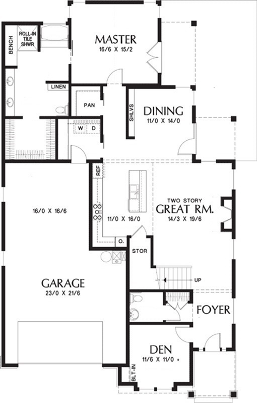 Multi-Generational Layout House Plan with Two Primary Bedrooms
