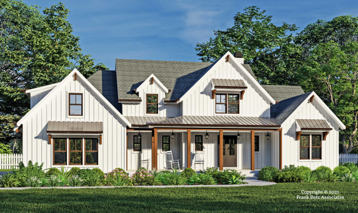 Modern White Farmhouse Plans